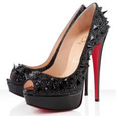 Christian Louboutin Very Mix 140mm Peep-Toe-Pumps Schwarz Christian Louboutin Very Mix 140mm Peep-Toe-Pumps Schwarz