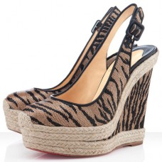 Christian Louboutin Everesta 140mm Wedges Braun Christian Louboutin Everesta 140mm Wedges Braun