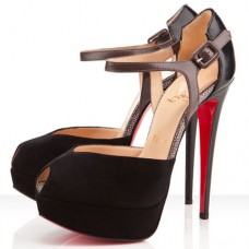Christian Louboutin Nr. 299 140 mm Sandalen Schwarz