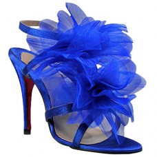 Christian Louboutin Petal 70mm Sandalen Blau