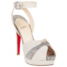 Christian Louboutin Double Moc 120mm Sandalen Taupe Christian Louboutin Double Moc 120mm Sandalen Taupe