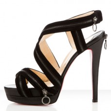 Christian Louboutin Trailer 140mm Sandalen Schwarz
