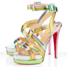 Christian Louboutin Meteorita 140mm Sandalen, mehrfarbig