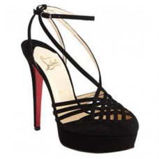Christian Louboutin Tres Française 140mm Sandalen Schwarz