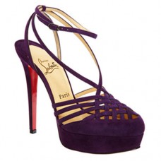 Christian Louboutin Tres Française 140mm Sandalen Lila Christian Louboutin Tres Française 140mm Sandalen Lila