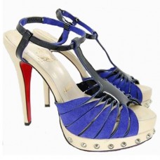Christian Louboutin Zigounette 140mm Sandalen Blau Christian Louboutin Zigounette 140mm Sandalen Blau